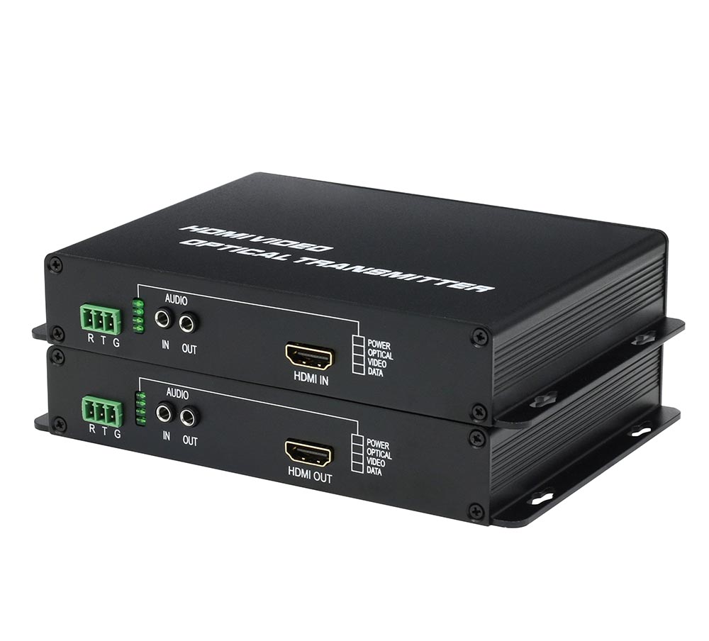 Non-compressed HDMI with RCA audio to fiber extender