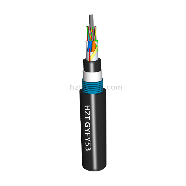 Duct fiber optic cable GYFY53