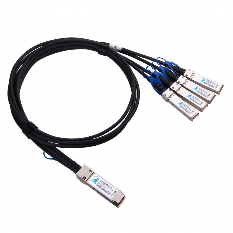 100G QSFP28 to 4x25G Breakout DirectAttached Cable for 1- 3 Meter