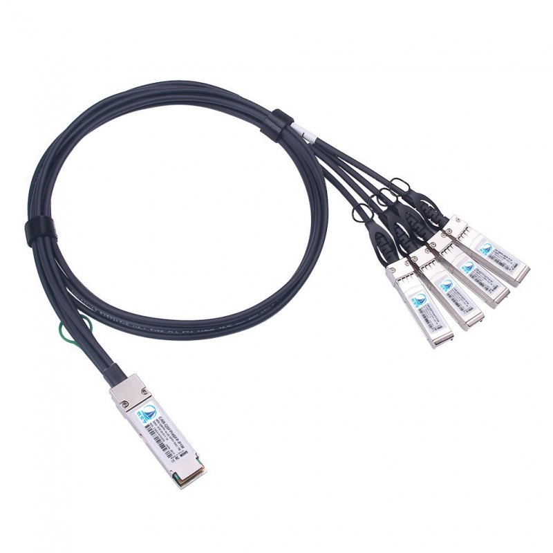 40G QSFP to 4 x10G Breakout Direct AttachCable for 1~5 Meter Optional