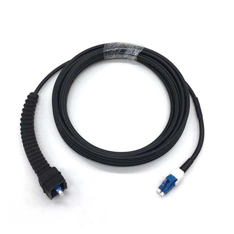 Waterproof  NSN-LC Duplex Singlemode Fiber Optic Cable