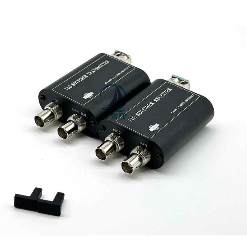 1-CH 12G/6G/3G-SDI Video With Loop out To  Fiber Converter With Single LC Fiber Converter