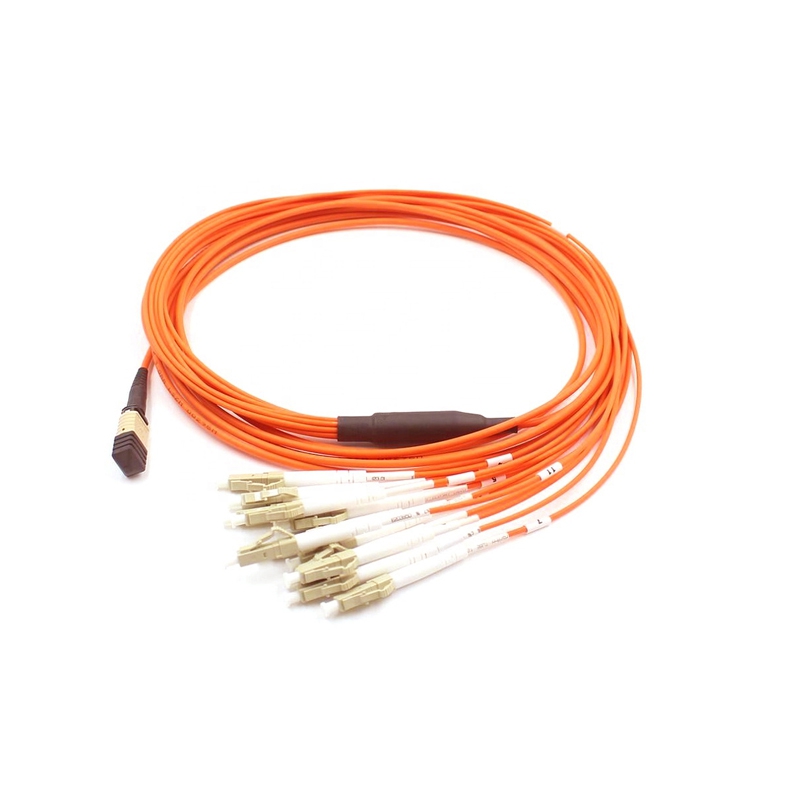 MTP/MPO-12 * LC Multimode OM2 Fiber Optical Break-Out Cable