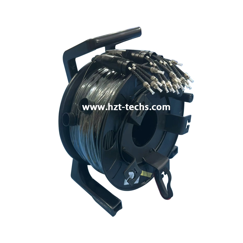 8 Core ST-ST Tactical Armored Fiber Cable 