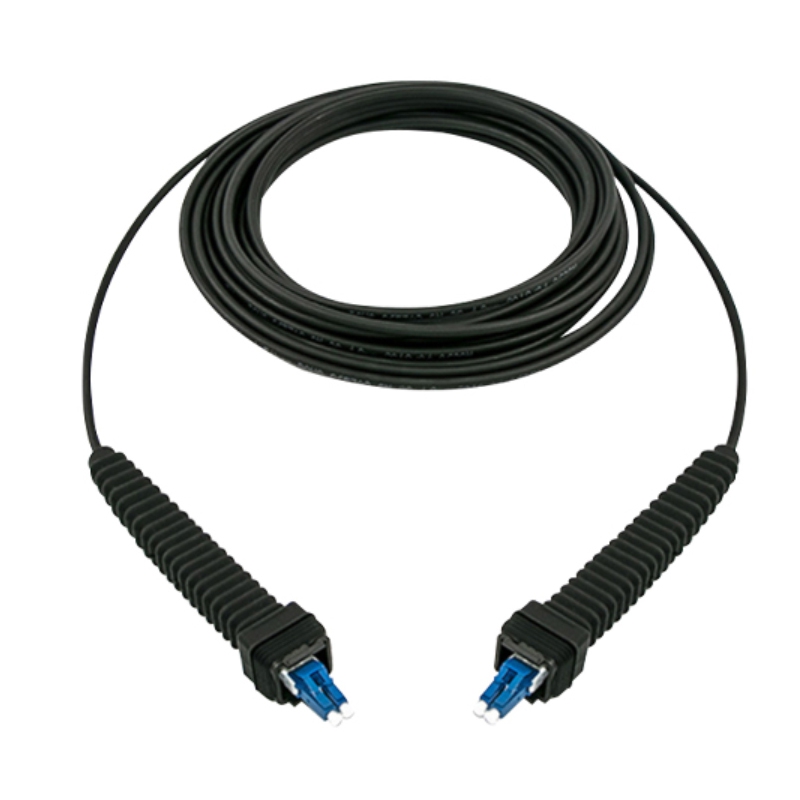 Waterproof NSN-NSN Duplex Singlemode Fiber Optic Cable