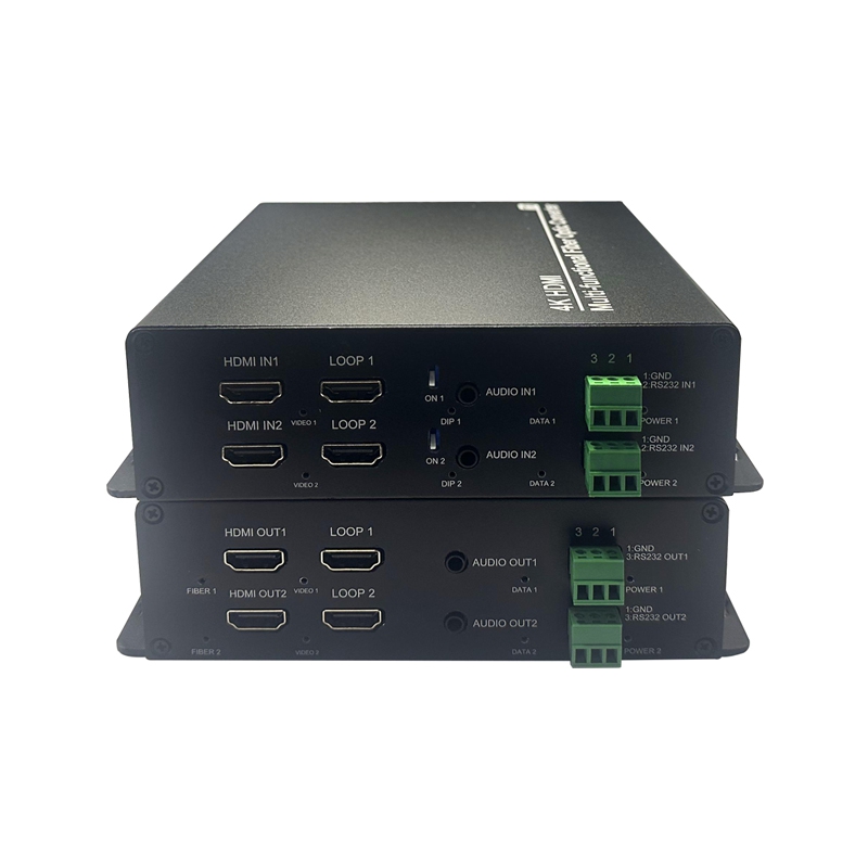 4K@30Hz 2-CH 4K HDMI Fiber Converter