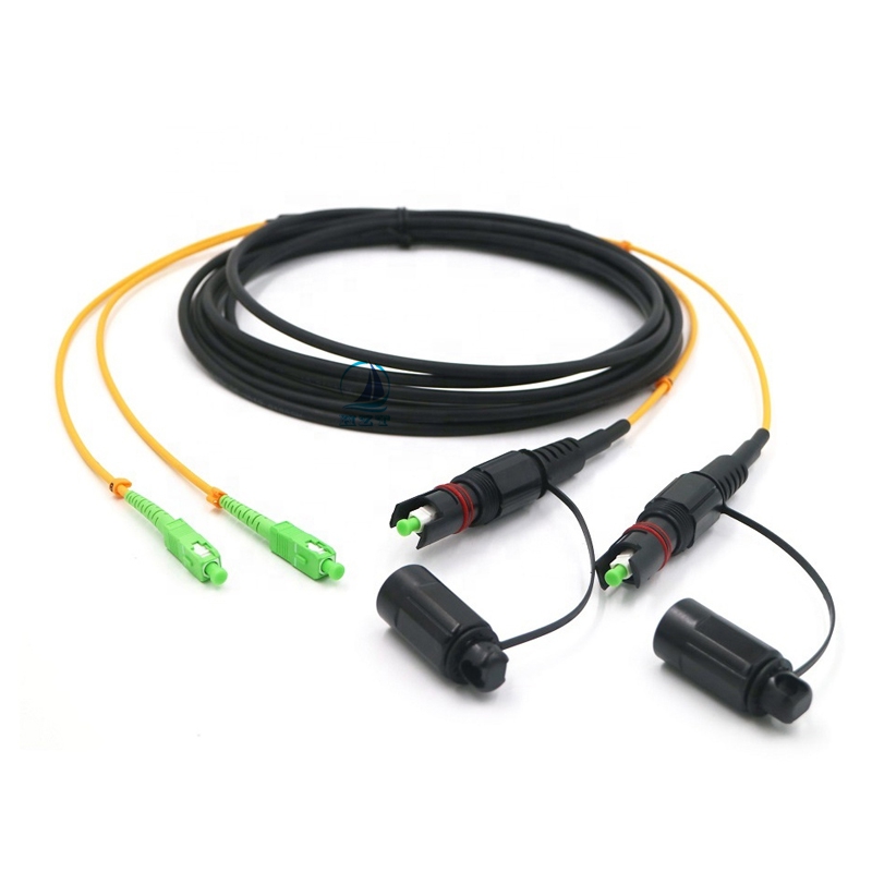 FTTH Waterproof Optitap H Connector to SC/APC Fiber Optical Patch Cord