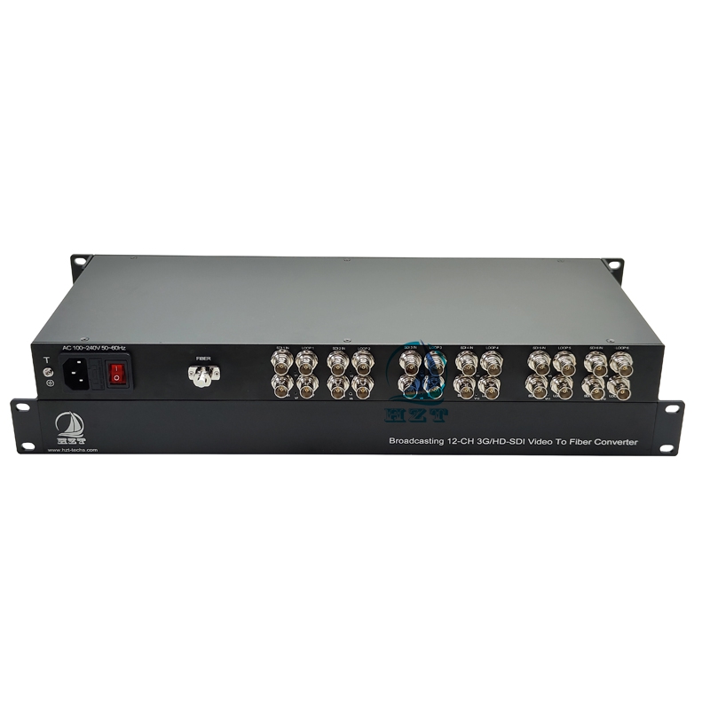 12-CH 3G/HD-SDI Video Fiber Converter