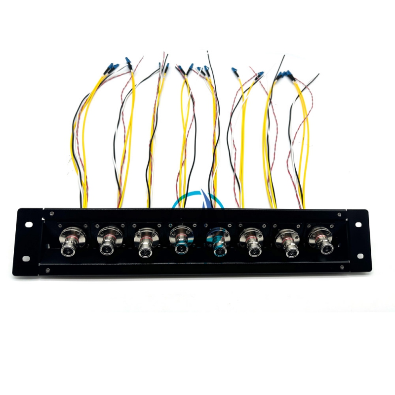 19″ SMPTE Rack Mount Panel With FXW To LC Pigtail Fiber Cable Assembly