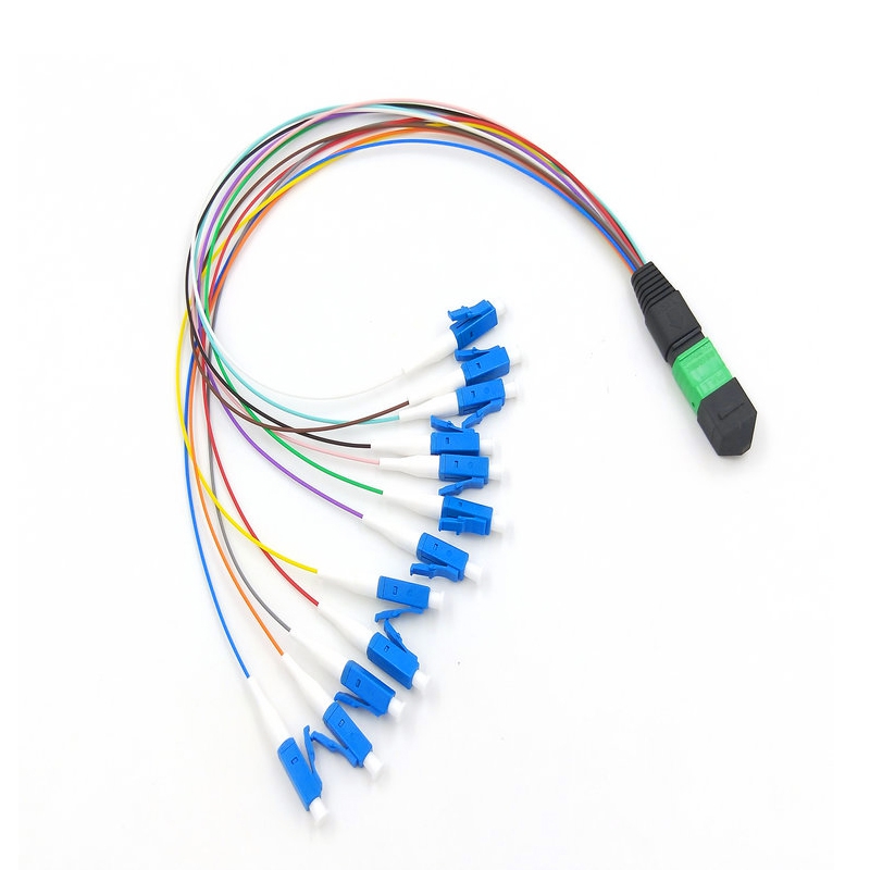 12 Core MTP(Male) - LC/UPC Fanout 0.9mm 30cm Singlemode Fiber Optical Cable