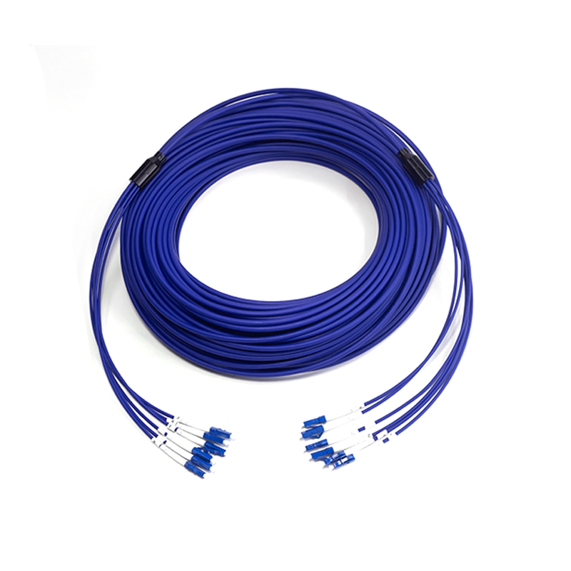 6 Core LC/UPC-LC/UPC Armored Fiber Cable 