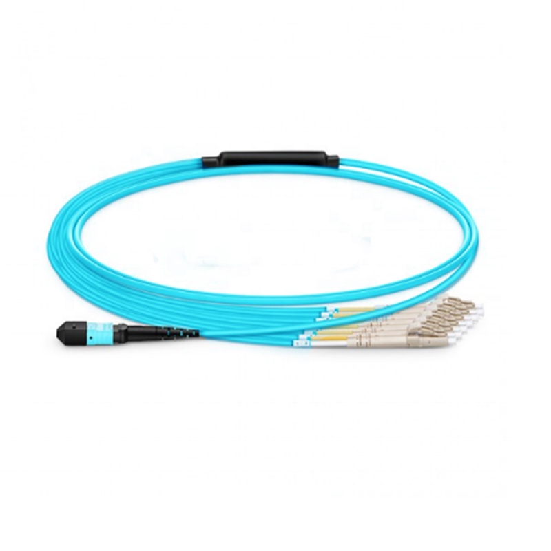 MTP/MPO-8 * LC Multimode OM3-300 Fiber Optical Break-Out Cable