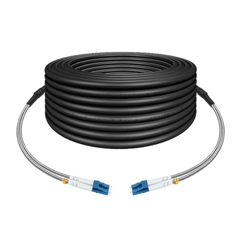 FTTA CPRI Fiber Optic Cable 2 Core  LC/UPC- LC/UPC Duplex Armoured outdoor patch cord cable