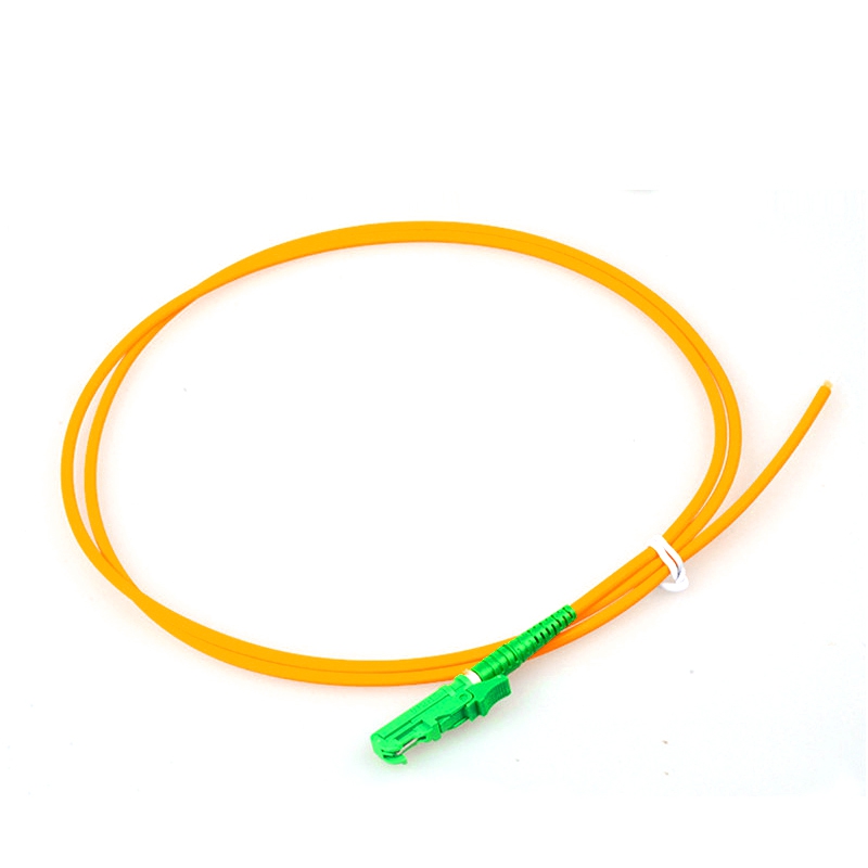 E2000/APC Fiber Optic Pigtail  Single Mode, 0.9/2mm jacket, 1 meter Length