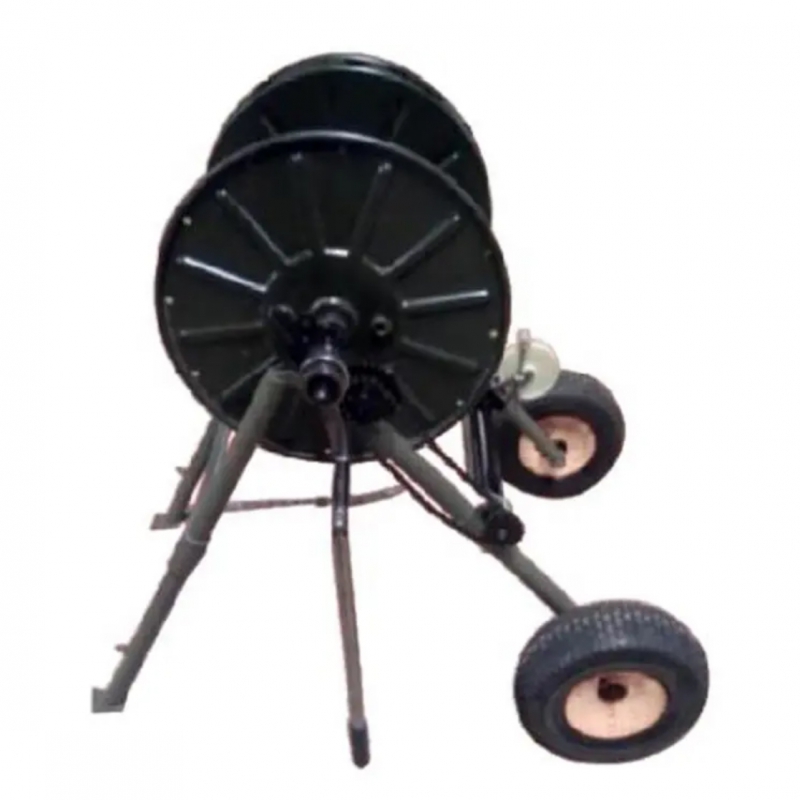 Metal Trolley Type Tactical Fiber Optic Cable Reel LZP4625-15