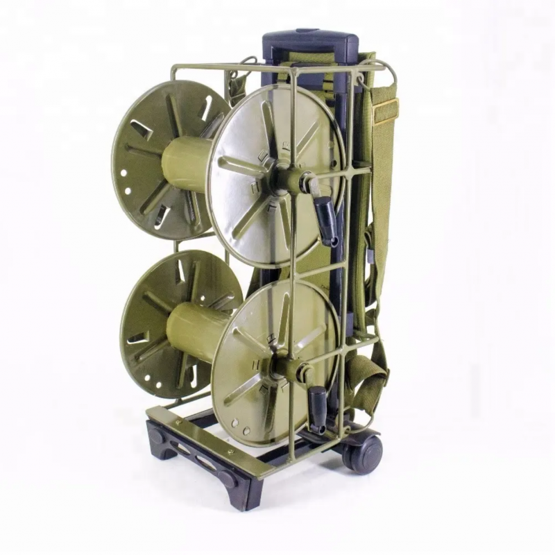 Rugged Design Portable Tactical Fiber Optic Cable Reel