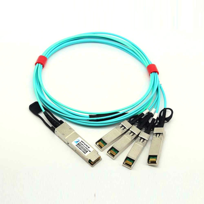 40G QSFP+ to 4xSFP+ Breakout ActiveOptical Cable up to 30m